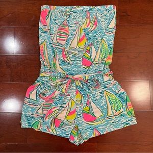 Lilly Pulitzer Romper You Gotta Regatta